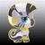 Size: 450x450 | Tagged: safe, artist:miss-glitter, character:zecora, species:zebra, g4, abstract background, cute, female, gradient background, looking at you, profile, signature, simple background, solo, zecorable