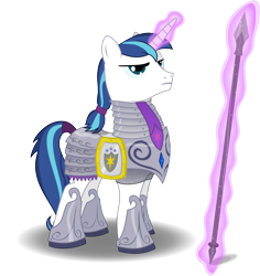 Size: 4765x5052 | Tagged: safe, artist:regolithx, character:shining armor, absurd resolution, armor, spear