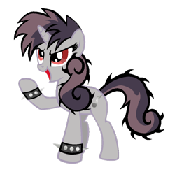 Size: 900x887 | Tagged: safe, artist:bronyboy, character:sweetie belle, bracelet, goth, metal, older, punk, spiked wristband