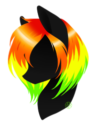 Size: 199x252 | Tagged: safe, artist:haventide, oc, oc only, oc:spectral night, species:pony, bust, female, mare, rainbow hair, simple background, solo, transparent background