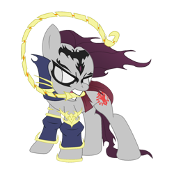 Size: 894x894 | Tagged: safe, artist:shadyhorseman, species:pony, darksiders, fury, fury (darksiders), mouth hold, ponified, simple background, transparent background, whip