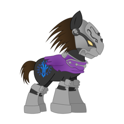Size: 900x900 | Tagged: safe, artist:shadyhorseman, species:pony, darksiders, ponified, simple background, solo, strife (darksiders), transparent background
