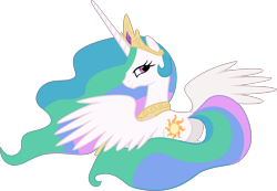 Size: 2873x1986 | Tagged: safe, artist:regolithx, character:princess celestia, species:pony, bedroom eyes, female, mare, plot, simple background, solo, transparent background, vector