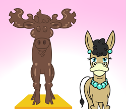 Size: 1065x915 | Tagged: safe, artist:wolframclaws, chocolate moose, mulia mild