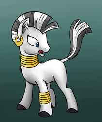 Size: 1473x1753 | Tagged: safe, artist:wolframclaws, character:zecora, species:zebra, female, solo, stripeless, stripes, white