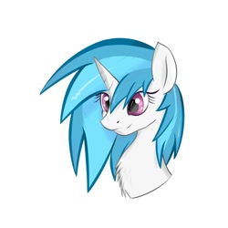 Size: 894x894 | Tagged: safe, artist:franticlava, artist:xeirla, character:dj pon-3, character:vinyl scratch, chest fluff, female, solo