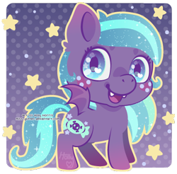 Size: 454x447 | Tagged: safe, artist:miss-glitter, oc, oc only, species:bat pony, species:pony, blushing, female, freckles, mare, solo, spooky sweets