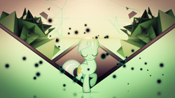 Size: 1920x1080 | Tagged: safe, artist:mithandir730, artist:visualizationbrony, artist:zomgmad, edit, character:lyra heartstrings, species:pony, species:unicorn, female, lens flare, magic, mare, solo, vector, wallpaper, wallpaper edit