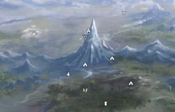 Size: 1456x929 | Tagged: safe, artist:cmaggot, edit, bird's eye view, canterlot, cloudsdale, crystal empire, equestria, everfree forest, map, map of equestria, ponyville, scenery, skyrim, the elder scrolls