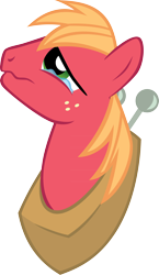 Size: 1914x3299 | Tagged: safe, artist:sircinnamon, character:big mcintosh, species:earth pony, species:pony, crying, male, simple background, stallion, transparent background, vector, wavy mouth