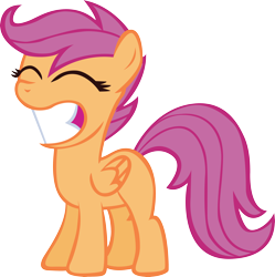 Size: 3816x3839 | Tagged: safe, artist:sircinnamon, character:scootaloo, species:pegasus, species:pony, female, high res, simple background, solo, transparent background, vector