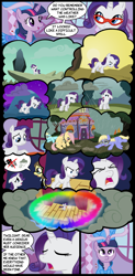 Size: 650x1320 | Tagged: safe, artist:gingermint, artist:icekatze, character:rarity, character:twilight sparkle, episode:magical mystery cure, g4, my little pony: friendship is magic, alternate universe, comic, swapped cutie marks