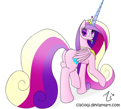 Size: 1000x898 | Tagged: safe, artist:ciscoql, character:princess cadance, female, solo
