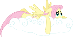 Size: 5093x2567 | Tagged: safe, artist:regolithx, character:fluttershy, simple background, tired, transparent background, vector