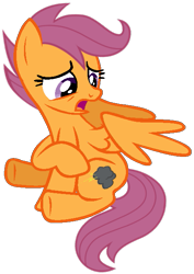Size: 459x647 | Tagged: safe, artist:dreamcasterpegasus, character:scootaloo, species:pegasus, species:pony, harmony-verse, alternate universe, female, older, solo, swapped cutie marks