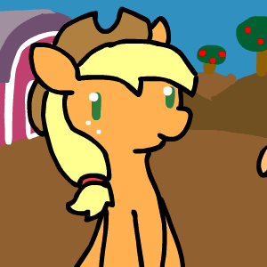 Size: 300x300 | Tagged: safe, artist:caitsith511, character:applejack, species:earth pony, species:pony, animated, barn, cute, eating, eyes closed, farm, feeding, feeding ponies, female, floppy ears, food, funny, hand, horses doing horse things, jackabetes, mare, open mouth, shy, smiling, solo focus, sugarcube, tasty, tongue out