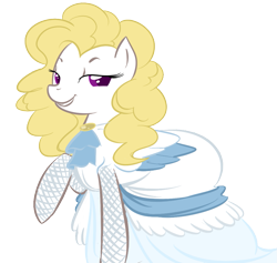 Size: 935x886 | Tagged: safe, artist:tentacuddles, character:surprise, g1, clothing, dress, g1 to g4, generation leap, wedding dress