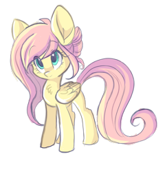 Size: 1280x1334 | Tagged: safe, artist:indiefoxtail, character:fluttershy, species:pegasus, species:pony, askbattyshy, female, solo