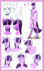 Size: 2550x4100 | Tagged: safe, artist:smilingdogz, character:twilight sparkle, species:anthro, ambiguous facial structure, female, looking at you, smiling, solo