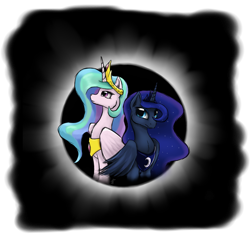 Size: 2200x2100 | Tagged: safe, artist:sonicrainboom93, character:princess celestia, character:princess luna, species:alicorn, species:pony, duo, duo female, female, high res, sisters