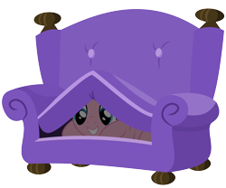 Size: 2400x2000 | Tagged: safe, artist:xenoneal, character:pinkie pie, episode:just for sidekicks, g4, my little pony: friendship is magic, .svg available, couch, female, hiding, high res, simple background, solo, stalker, svg, transparent background, vector