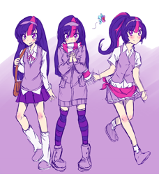 Size: 2100x2300 | Tagged: safe, artist:applestems, character:twilight sparkle, clothing, high res, humanized, skirt, winter outfit