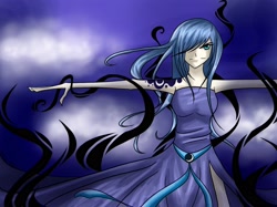 Size: 2550x1908 | Tagged: safe, artist:tao-mell, character:princess luna, female, humanized, solo