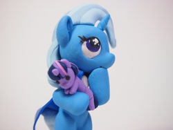 Size: 1280x960 | Tagged: safe, artist:dustysculptures, character:trixie, character:twilight sparkle, species:pony, bipedal, filly, irl, photo, plushie, sculpture