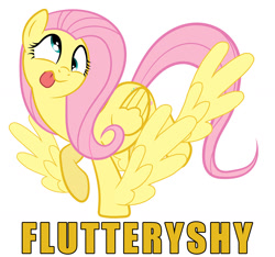 Size: 1500x1406 | Tagged: safe, artist:greaterlimit, artist:proenix, edit, character:fluttershy, derp, female, flutteryshy, simple background, solo, vector, wat, white background