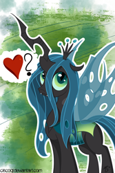 Size: 900x1350 | Tagged: safe, artist:ciscoql, character:queen chrysalis, female, solo