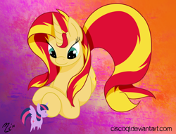 Size: 1024x784 | Tagged: safe, artist:ciscoql, character:sunset shimmer, character:twilight sparkle, character:twilight sparkle (alicorn), species:alicorn, species:pony, species:unicorn, pointy ponies