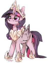 Size: 1280x1673 | Tagged: safe, artist:carligercarl, character:twilight sparkle, character:twilight sparkle (alicorn), species:alicorn, species:pony, cheek fluff, crown, cute, female, hoof shoes, jewelry, leg fluff, mare, peytral, regalia, simple background, solo, transparent background, twiabetes