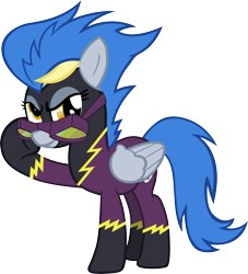 Size: 3527x3880 | Tagged: safe, artist:astringe, character:derpy hooves, character:nightshade, species:pegasus, species:pony, clothing, costume, disguise, female, goggles, high res, mare, shadowbolts, shadowbolts costume, simple background, transparent background, vector