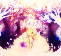 Size: 1024x950 | Tagged: safe, artist:inkytophat, character:fluttershy, female, forest, solo