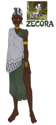 Size: 858x1900 | Tagged: safe, artist:the-orator, character:zecora, species:zebra, dark skin, female, humanized, simple background, solo, transparent background