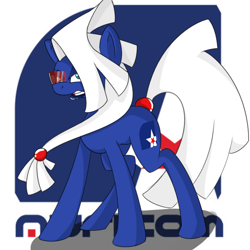 Size: 800x800 | Tagged: safe, artist:wouhlven, crossover, logo, ponified, science fiction, video game, visor, wipeout