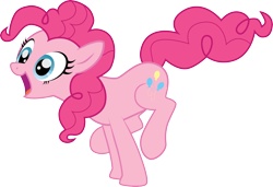 Size: 3466x2374 | Tagged: safe, artist:benybing, character:pinkie pie, female, simple background, solo, transparent background, vector