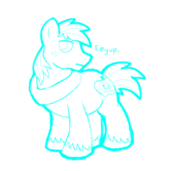 Size: 1084x1048 | Tagged: safe, artist:thedoggygal, character:big mcintosh, species:earth pony, species:pony, male, monochrome, solo, stallion