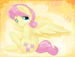 Size: 900x692 | Tagged: safe, artist:raininess, character:fluttershy, adorascotch, butterscotch, cute, rule 63, rule63betes, shyabetes, sitting, solo
