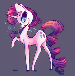 Size: 1221x1242 | Tagged: safe, artist:inkytophat, character:rarity, female, solo