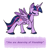 Size: 500x500 | Tagged: safe, artist:selective-yellow, character:twilight sparkle, character:twilight sparkle (alicorn), species:alicorn, species:classical unicorn, species:pony, g4, cloven hooves, colored hooves, colored wings, eyes closed, female, hooves, leonine tail, mare, multicolored wings, ponypeptalk, quote, simple background, solo, two toned wings, unshorn fetlocks, white background, wings