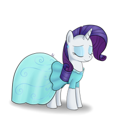 Size: 2000x2000 | Tagged: dead source, safe, artist:polkin, character:rarity, species:pony, species:unicorn, clothing, dress, ear piercing, earring, eyes closed, female, high res, jewelry, mare, piercing, simple background, solo, transparent background