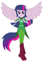 Size: 425x597 | Tagged: safe, artist:rexlupin, character:twilight sparkle, character:twilight sparkle (alicorn), species:alicorn, my little pony:equestria girls, crossover, determined, female, god tier, hero of mind, homestuck, mage of mind, ponied up, simple background, solo, transparent background, wings