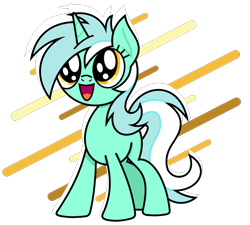 Size: 824x743 | Tagged: safe, artist:cuttycommando, character:lyra heartstrings, species:pony, species:unicorn, female, happy, mare, open mouth, solo
