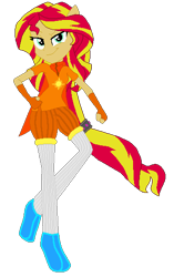 Size: 349x556 | Tagged: safe, artist:rexlupin, character:sunset shimmer, my little pony:equestria girls, crossover, female, hero of light, homestuck, ponied up, prince of light, simple background, smug, solo, transparent background