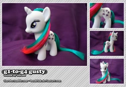 Size: 1024x714 | Tagged: safe, artist:tinrobo, character:gusty, species:pony, brushable, custom, irl, photo, solo, toy