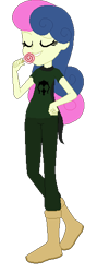 Size: 197x556 | Tagged: safe, artist:rexlupin, character:bon bon, character:sweetie drops, my little pony:equestria girls, candy, crossover, female, food, god tier, hero of doom, homestuck, lollipop, simple background, solo, thief of doom, transparent background