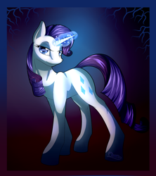 Size: 2400x2700 | Tagged: safe, artist:klarapl, character:rarity, female, magic, solo