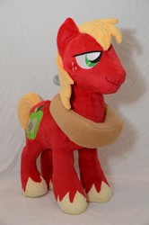 Size: 662x1000 | Tagged: safe, artist:makeshiftwings30, character:big mcintosh, species:earth pony, species:pony, irl, male, photo, plushie, solo, stallion