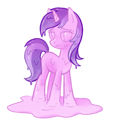 Size: 700x763 | Tagged: safe, artist:reuniclus, character:amethyst star, character:sparkler, goo pony, original species